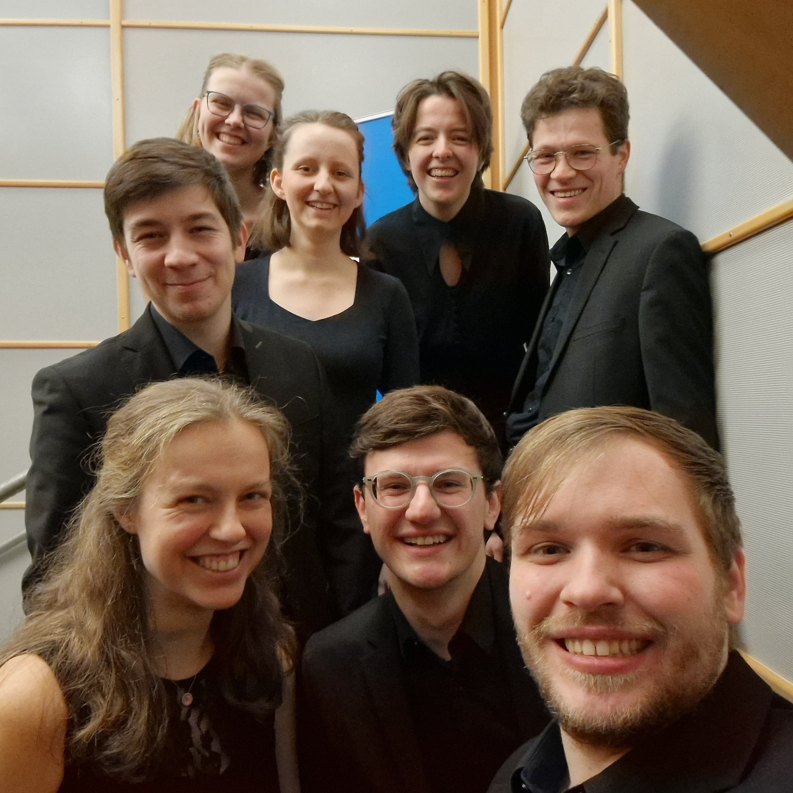 Ensemble le chant trouvé nach dem Auftritt beim Gemeinschaftskonzert Jan. 25